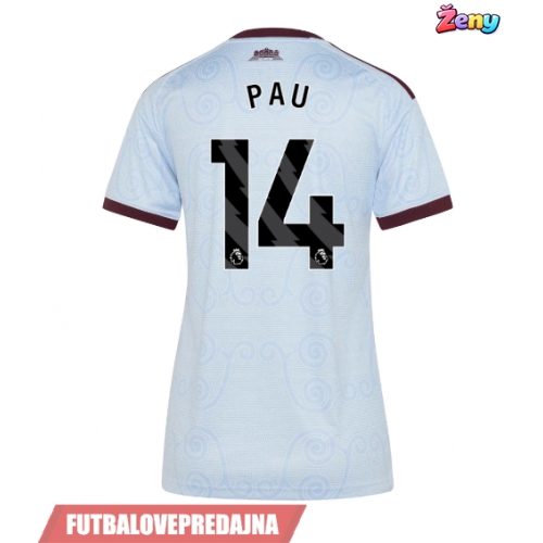 Lacne Ženy Futbalové dres Aston Villa Pau Torres #14 2026-27 Krátky Rukáv - Tretina